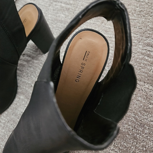 Call It Spring Black Ankle Booties - Picture 3 of 4